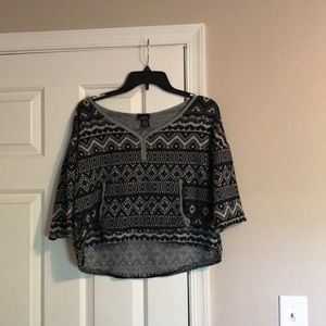 Crop top sweatshirt